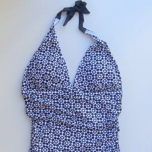 JOULES Marissa Navy Geometric Tankini Top